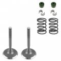 Caltric 2x Intake Valve Kit Compatible With Kawasaki Mule 4000 Kaf620 4x4 2009 2010 2011 2012-2023