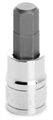 W381 8 In Drive 3 8 Hex Bit Socket Chrome Vanadium Alloy Steel Polished Nickel Finish Sae Recessed Edges 