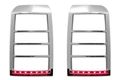 Razer Auto 2007-2014 Jeep Patriot Chome Led Tail Light Bezel Trim Cover 
