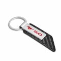 Ipick Image Compatible With Ford Mustang 5 0 In Red Carbon Fiber Texture Black Pu Leather Strap Key Chain