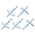 Toggle Bolt Wing Nut Assortment Kit 100 Sets 3 16x3 Inch Butterfly Anchors With Nuts Hex Washers Hollow Drywall 