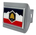 Elektroplate Utah Chrome State Flag All Metal Brushed Hitch Cover For Trucks And Suvs Fits Standard 2 Trailer Receivers Premium