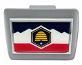 Elektroplate Utah Chrome State Flag All Metal Brushed Hitch Cover For Trucks And Suvs Fits Standard 2 Trailer Receivers Premium