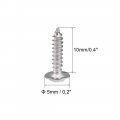 Uxcell 2 3x10mm Self Tapping Screws Phillips Pan Head With Washer Screw 304 Stainless Steel Fasteners Bolts 50pcs