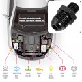 X Autohaux Black 6an Male To M10 1 0mm Thread Tube Hardline Fuel Line Adapter Oil Gas Pipe Fitting
