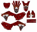 2018 Crf 250 R Flaming Gearhead Red Senge Graphics Complete Kit For Honda 