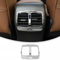 Linskip Rear Air Vent Trim For Ford Bronco Sport 2021 2022 2023 2024 A C Cover Interior Accessories Chrome 