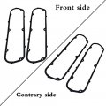 Gxywady Steel Core Rubber Valve Cover Gaskets Replacement For Ford 351w 260 289 302 347 Sbf