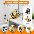 6-way Shower Diverter Parts Rp51919 Cartridge Trim Compatible For Delta R22000 R10000-unbxhf Brass Faucet Valve Replacement No