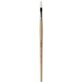 Clasico Series 5030 Long Handle Artist Oil And Acrylic Paintbrush Size 24 Filbert Chungking Hog Bristle With Triple Crimp 