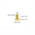 Uxcell Brass Hex Bolts M8x16mm 3pcs Fully Thread Grade 4 8 Solid Hexagon Head Bolt Machine Screws For Machinery