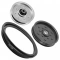 Caltric Deck Tension Arm And Idler Pulley With Belt For John Deere X300 X310 X320 X324 X340