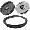 Caltric Deck Tension Arm And Idler Pulley With Belt For John Deere X300 X310 X320 X324 X340