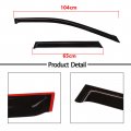 Ocpty Window Visors Fits For 2003-2007 Nissan Murano Tape-on Rain Guards Side Wind Deflectors 4 Pieces 2pcs Front Rear