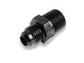 At981606erl Straight Male An -6 To 1 4 In Npt Hose Fitting Black Anodized Aluminum Coupling 