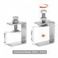 Uxcell Stainless Steel C-clamp With 46mm Wide Jaw Opening For Woodworking Welding Building Household Mount