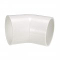 Uxcell 50mm Slip 45 Degree Pvc Pipe Fitting Elbow Coupling Connector 2 Pcs