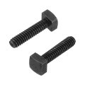 25pcs Square Head Bolts 1 4-20x1 Black Oxide Carbon Steel Machine Screws T-bolt For Machinery Railroad Electrical Connections 