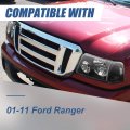 Halogen Model 4pcs Factory Style Headlight Lamps And Parking Lights Compatible With Ford Ranger 2001-2011 Driver Passenger Side