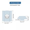 Uxcell T Nuts 50pcs Nickel Plated Carbon Steel Slot Bolts 3030 Series M3 Hammer Head Fastener Sliding For Aluminum Extrusion