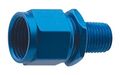 499366-bl 6 Female Swivel To 3 8 In Mpt Straight Adapter Black Anodized Aluminum Construction 
