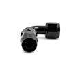 X Autohaux 2pcs Black Aluminum Alloy 10an 90 Degree Swivel Car Fuel Oil Hose End Fitting