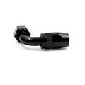 X Autohaux 2pcs Black Aluminum Alloy 10an 90 Degree Swivel Car Fuel Oil Hose End Fitting