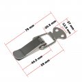 Flyshop Spring Loaded Toggle Case Box Chest Trunk Latch Catch Clamp Clip 4 Set