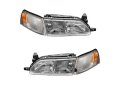 Headlight Assembly And Parking Light Kit 4 Piece For 1993-1997 Toyota Corolla Fwd 