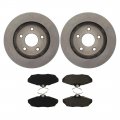 A-partrix Rear Brake Pads And Rotors Fits Ford Thunderbird 1993-1997 Lincoln Mark Viii 1993-1998 Mercury Cougar 