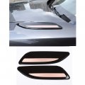 Yiwang Abs Plastic Chrome Hood Vent Cover Panel Trim 2pcs For Landrover Range Rover Velar 2017 2018 Car Accessories Rose Black