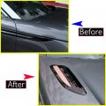 Yiwang Abs Plastic Chrome Hood Vent Cover Panel Trim 2pcs For Landrover Range Rover Velar 2017 2018 Car Accessories Rose Black