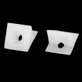 Uxcell Plastic Home Accessory Furniture Corner Angle Fixing Support Bracket Plates 30pcs White