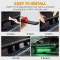 Xridonsen 2pcs 70 Inch Truck Green White Emergency Lights Strip 864 Led Running Board Strobe Bar Firefighter Flashing Warning