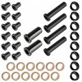 Caltric Rear Suspension Bushings Kit Compatible With Polaris Worker 335 1999