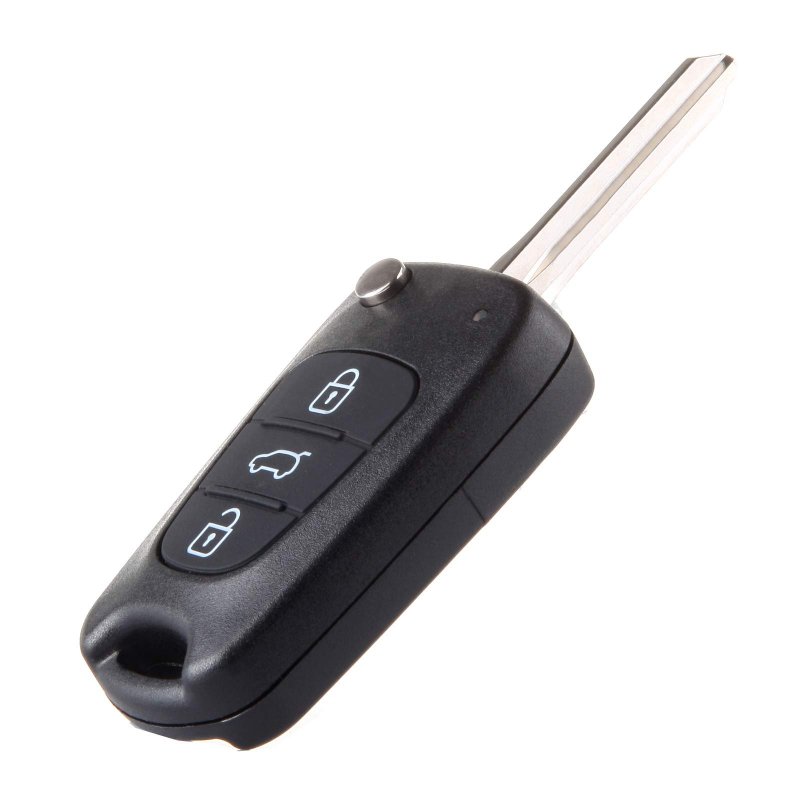 2x Uncut Keyless Entry Remote Key Fob Shell Replacement For 11-2013 Kia Rio 07-2011 Rondo 10-11 Soul 10-2013 Sportage
