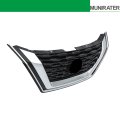 Front Grille Black Without Camera Hole With Chrome Molding Replacement For Rogue 2021-2023