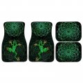 Stuoarte Mandala Flower Frog Print 4 Pieces Car Floor Mats Vehicle Front And Rearpet Full Set Anti-slip Auto Carpet Heavy Duty