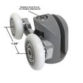 Shower Door 7 8 Diameter Ball Bearing Double Roller Assembly For Sliding Doors 