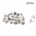 Uxcell Upholstery Nails Tacks 11mmx13mm Flat Head Furniture Pins Silver Tone For Sofa Headboards 25 Pcs