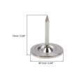 Uxcell Upholstery Nails Tacks 11mmx13mm Flat Head Furniture Pins Silver Tone For Sofa Headboards 25 Pcs