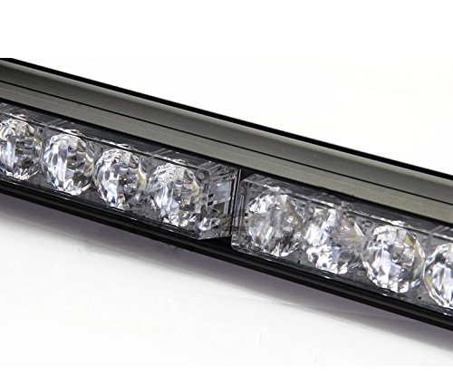 Padhome Led Emergency Warning Traffic Advisor Vehicle Strobe Light Bar 35 5 32 Amber And White