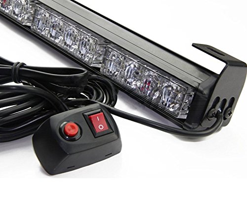 Padhome Led Emergency Warning Traffic Advisor Vehicle Strobe Light Bar 35 5 32 Amber And White