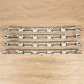 Hecasa Grille Insert Compatible With 2020-2023 Chevy Silverado 2500 3500 Hd Truck Chrome Grill Overlay Plastic Silvery