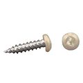 Colonial White Pan Square Drive Machine Screws 8 X 1 25 In Pack Of 50 Model 2-psq50 Co 1- 1 4 