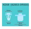 Autobahn88 Door Trim Panel Clip Compatible With Hyundai Oem 828530r500 Pack Of 20