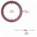 Caltric Clutch Friction Steel Plates Gasket Kit Compatible With Suzuki Katana 750 Gsx750f 1998-2006