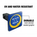 Reach For The Moon Tow Trailer Hitch Cover Plug Insert