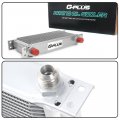 10 Row An10 Universal Aluminum Engine Transmission Oil Cooler Kit With Filter Relocation Silver