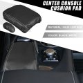 A Absopro Car Center Console Pad Kit Waterproof Armrest Seat Box Cover Protector For Lexus Rx350 2015-2022 Black White Stitches